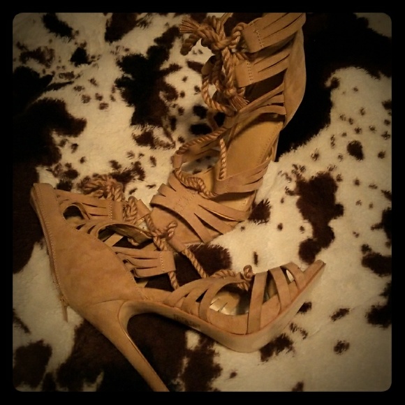 Just fab lace up heels - Picture 1 of 4